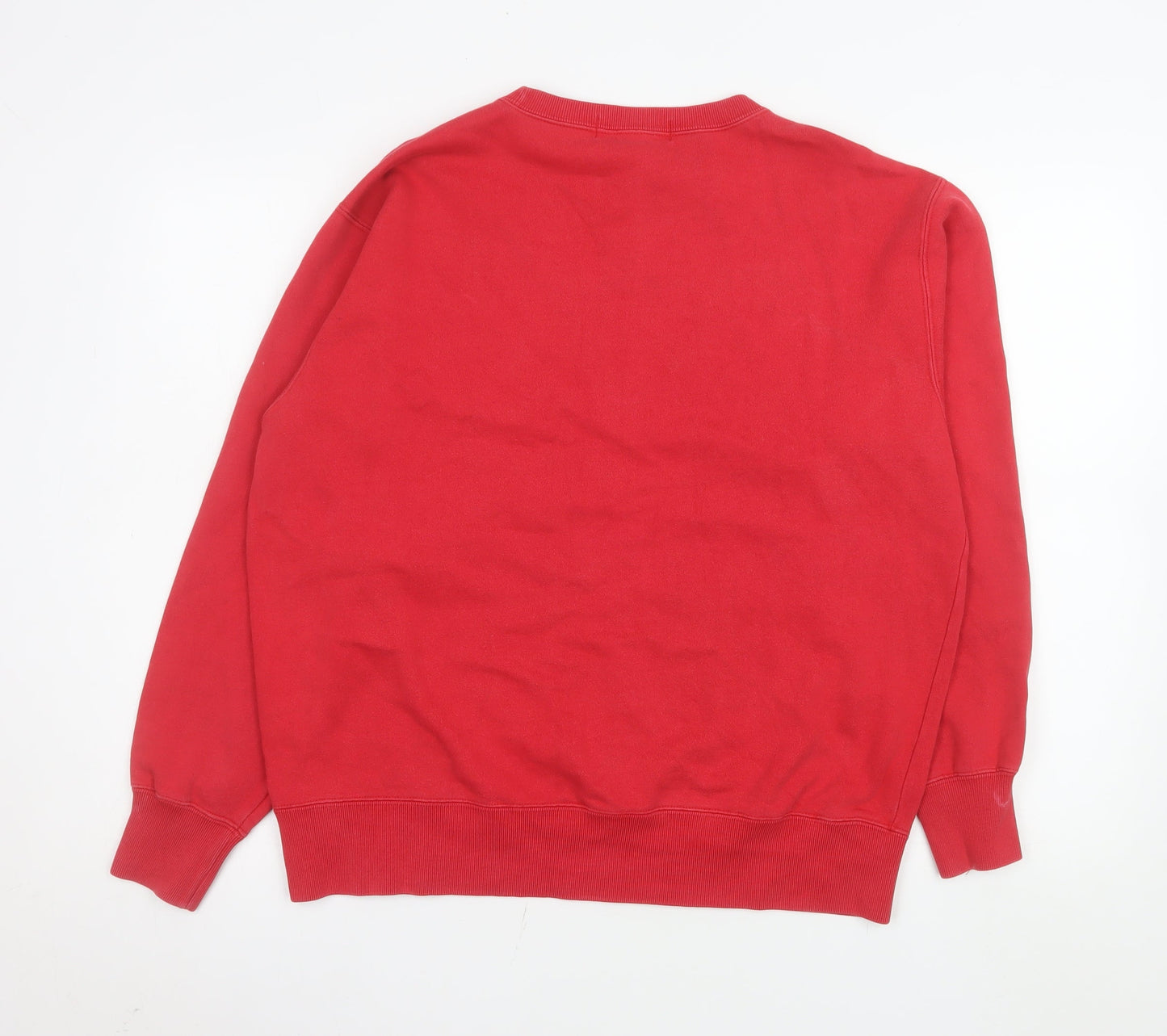 Ralph Lauren Men’s Red Cotton Crew Neck Pullover Sweatshirt Size L