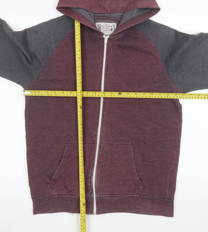 Back view of Red Herring Men's Small Multicoloured Full Zip Hoodie Jacket
