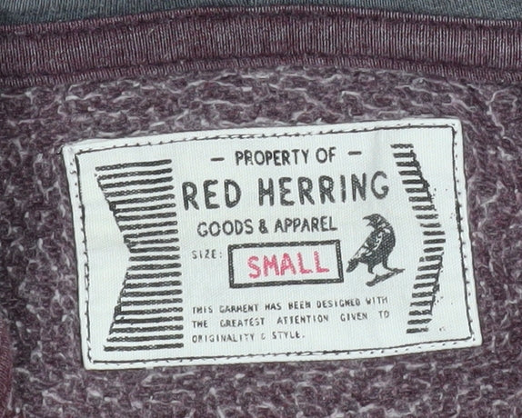 Red Herring Men's Small Multicoloured Full Zip Hoodie Jacket