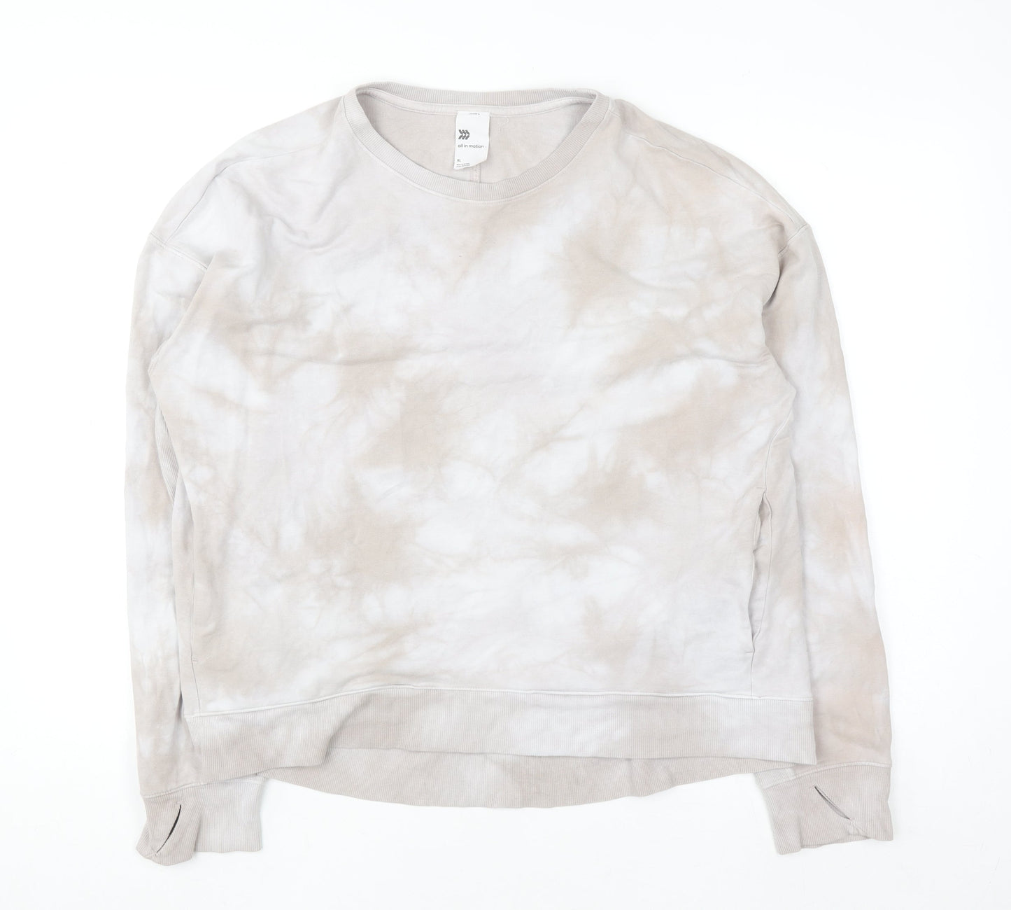 All In Motion Women’s Beige Tie-Dye Pullover Sweatshirt XL
