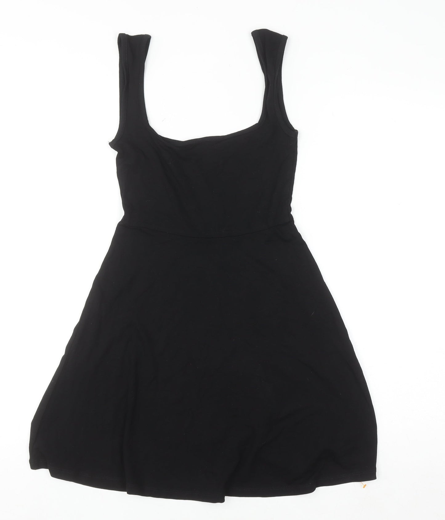 ASOS DESIGN Women's Black Scoop Neck Jersey Tank Dress Size 6