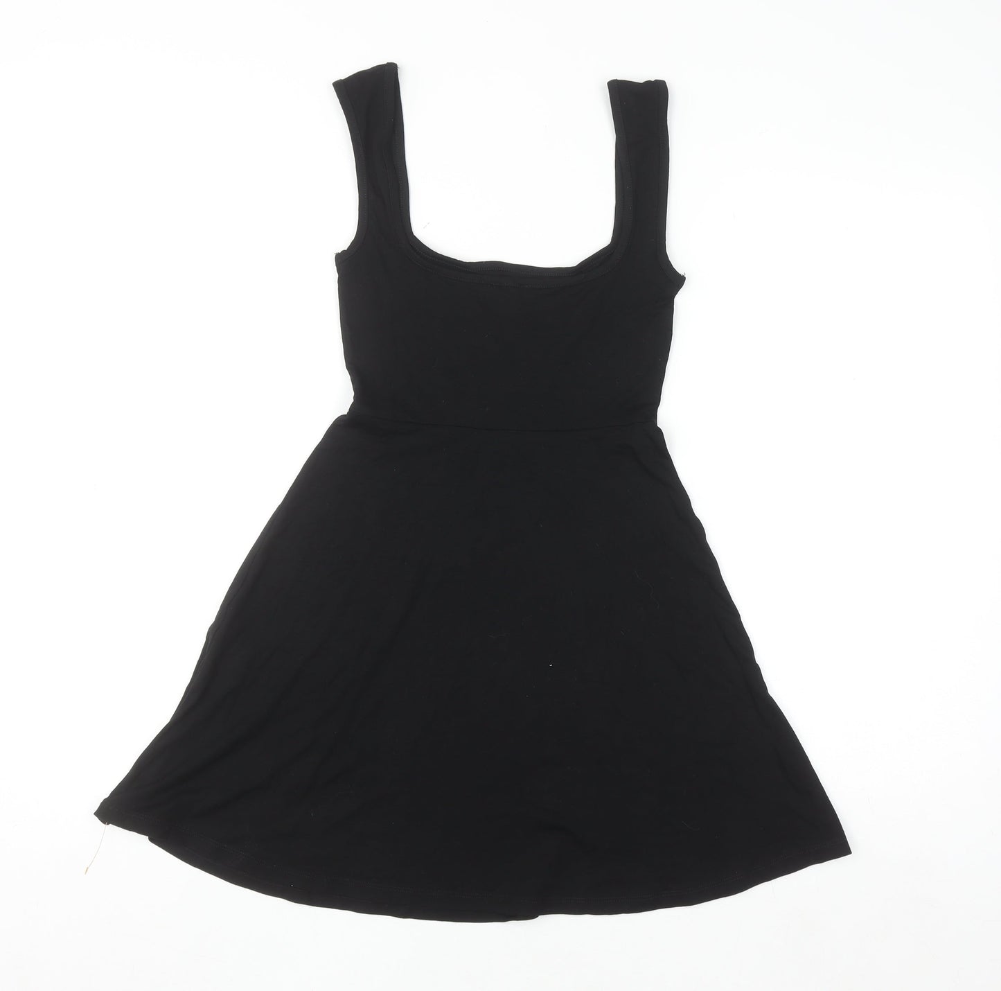 ASOS DESIGN Women's Black Scoop Neck Jersey Tank Dress Size 6