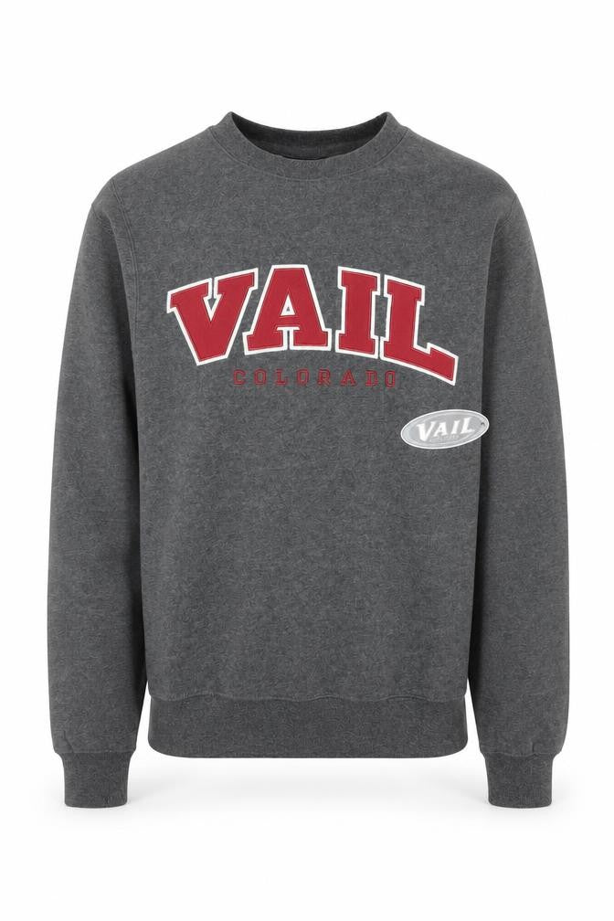Vail Resort Wear Men's Grey Pullover Sweatshirt XS