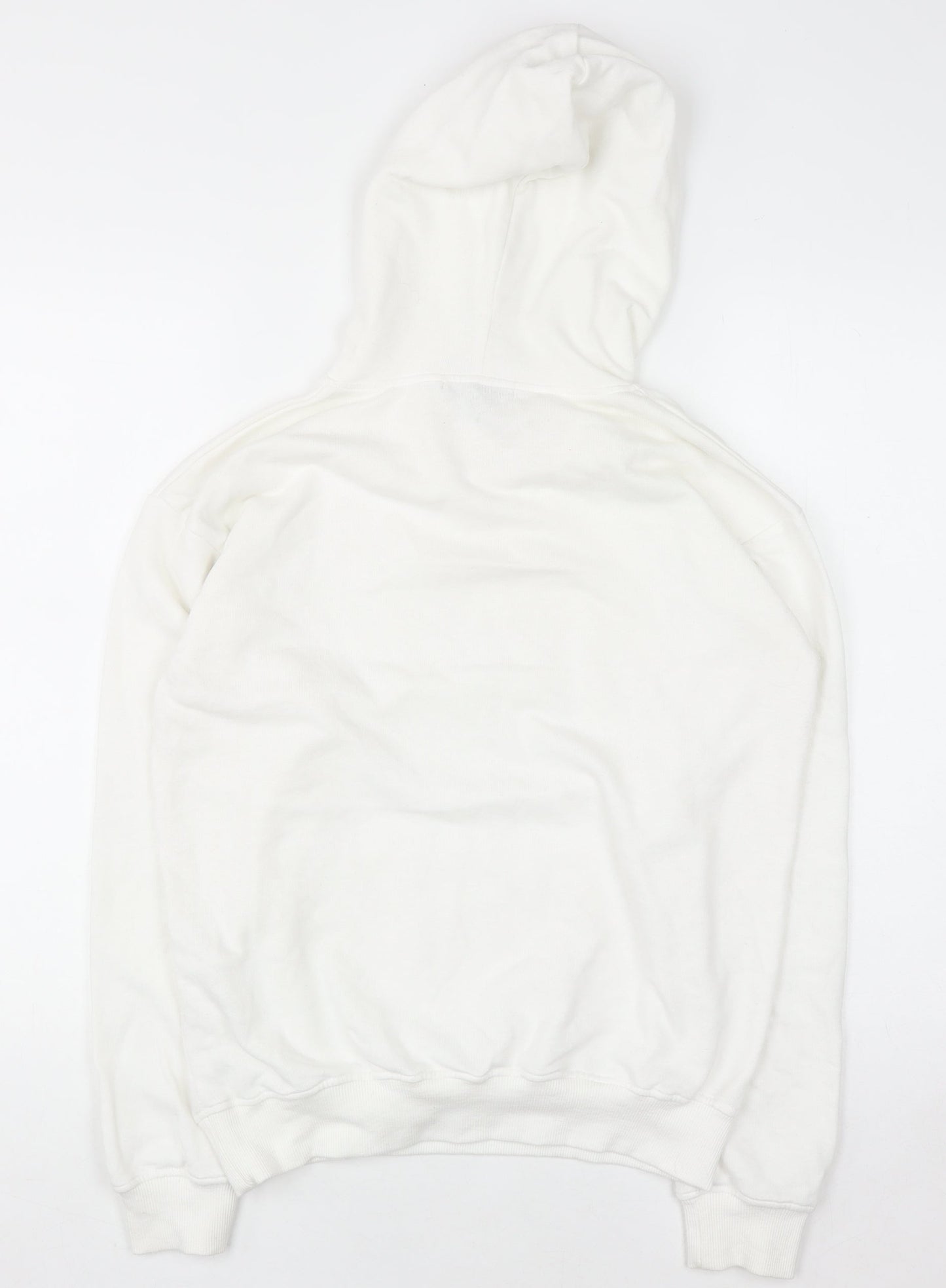 Missguided Women's White Pullover Hoodie Size 6 Cotton Blend