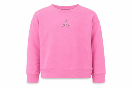 Jordan Girls Pink Crew Neck Pullover Sweatshirt 10-12 Years