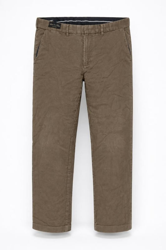 Marks & Spencer Men's Brown Regular Fit Chino Trousers 36W 31L