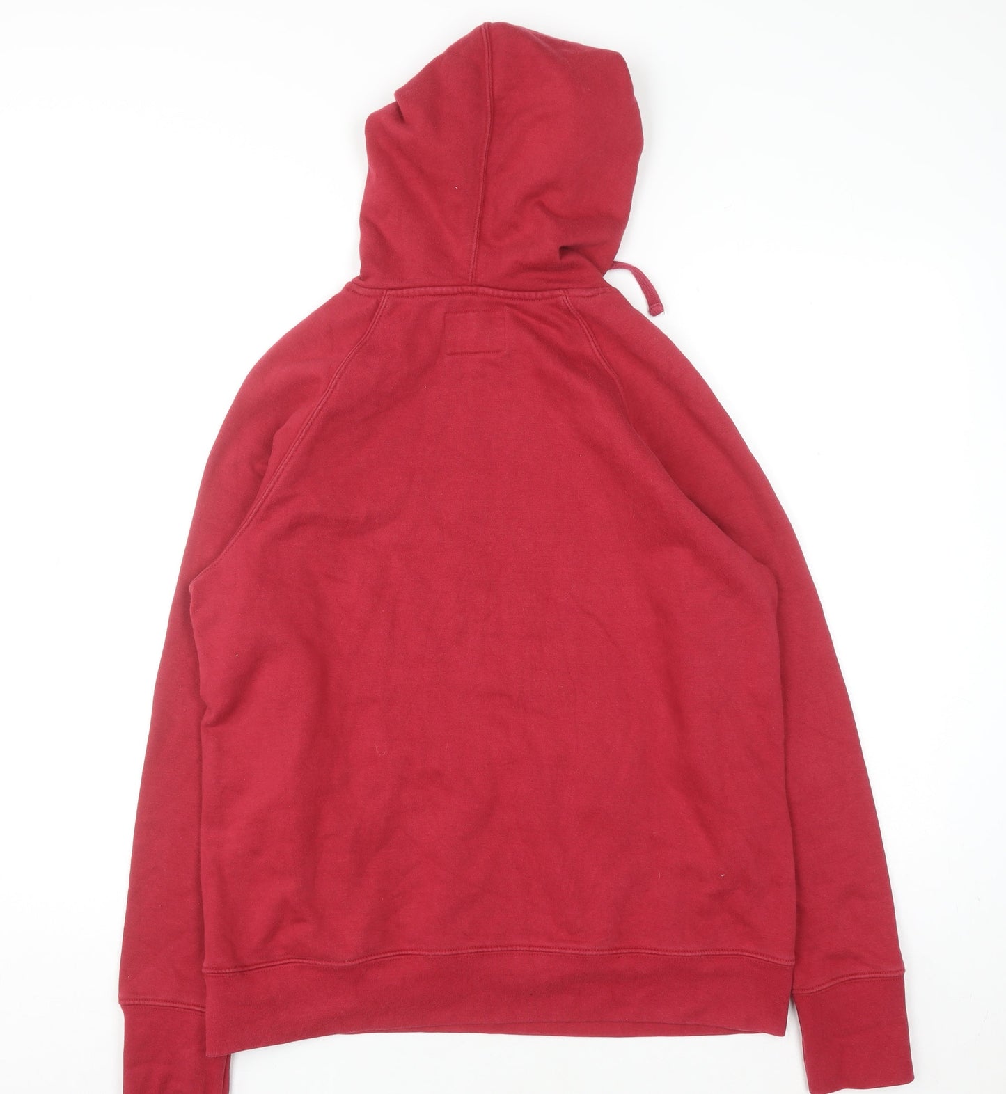 Champion Men's Red Pullover Hoodie L Logo Embroidered Sportswear