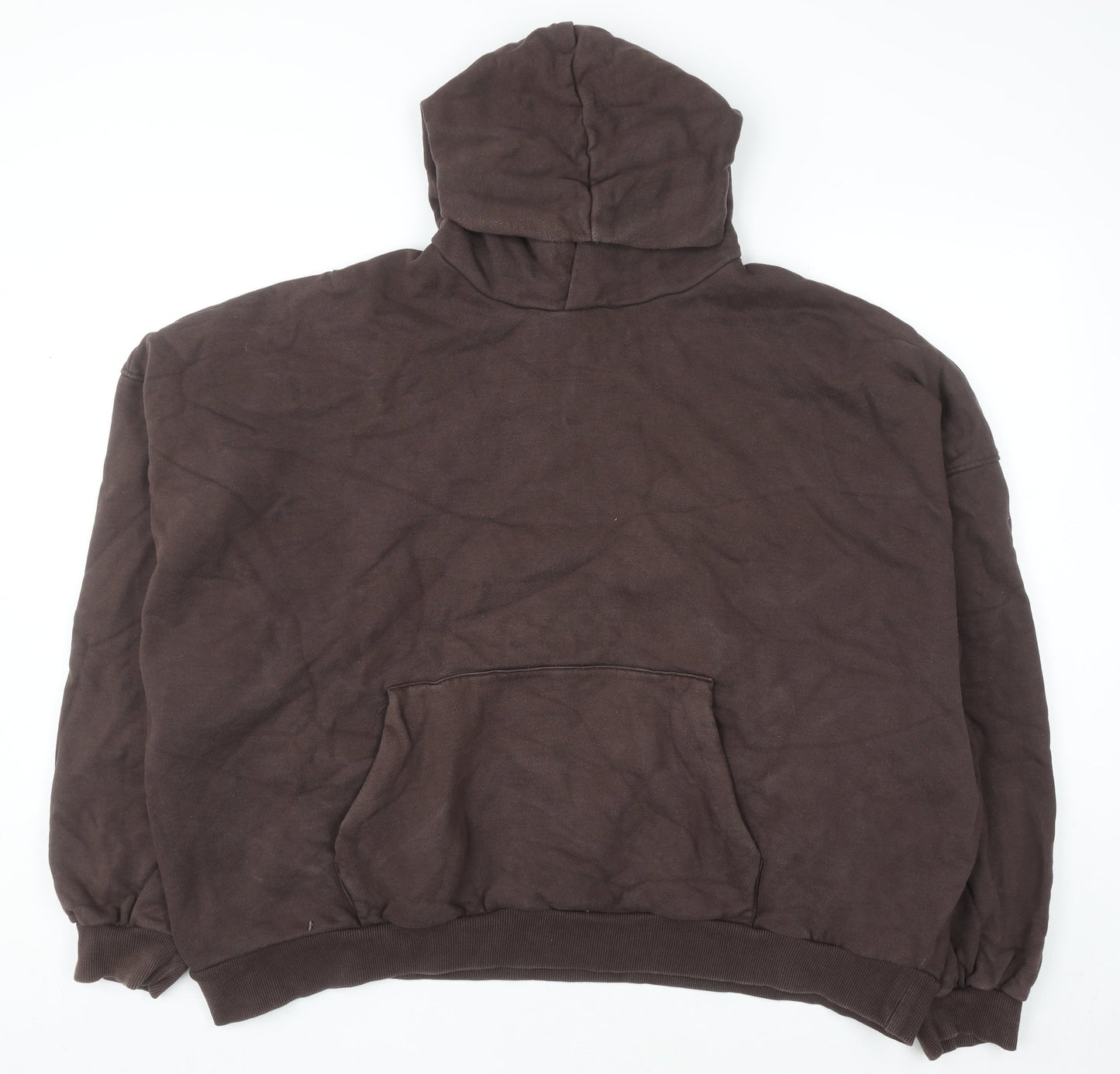 ASOS Design Women Brown 2XL Pullover Hoodie Cotton Blend