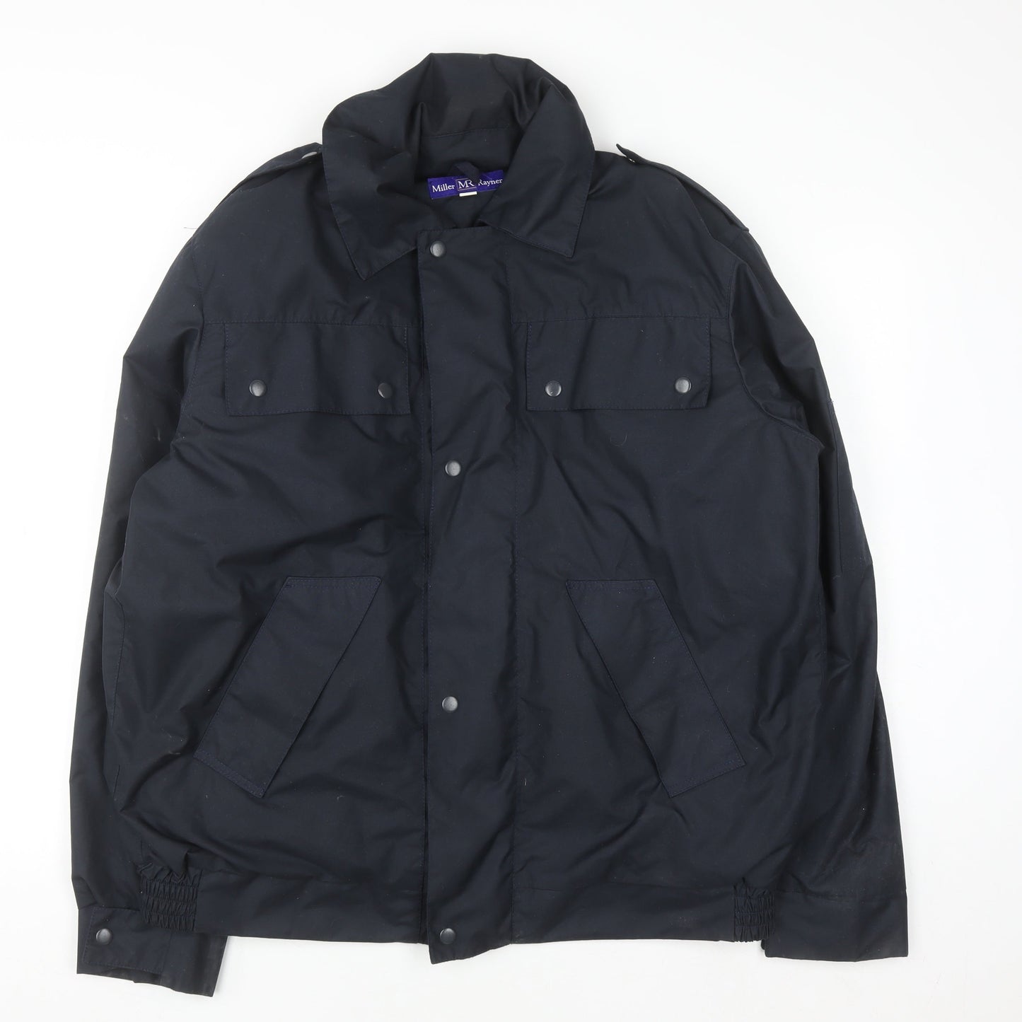 Miller Rayner Men's Black Polyester Mid-Length Lined Jacket Size M