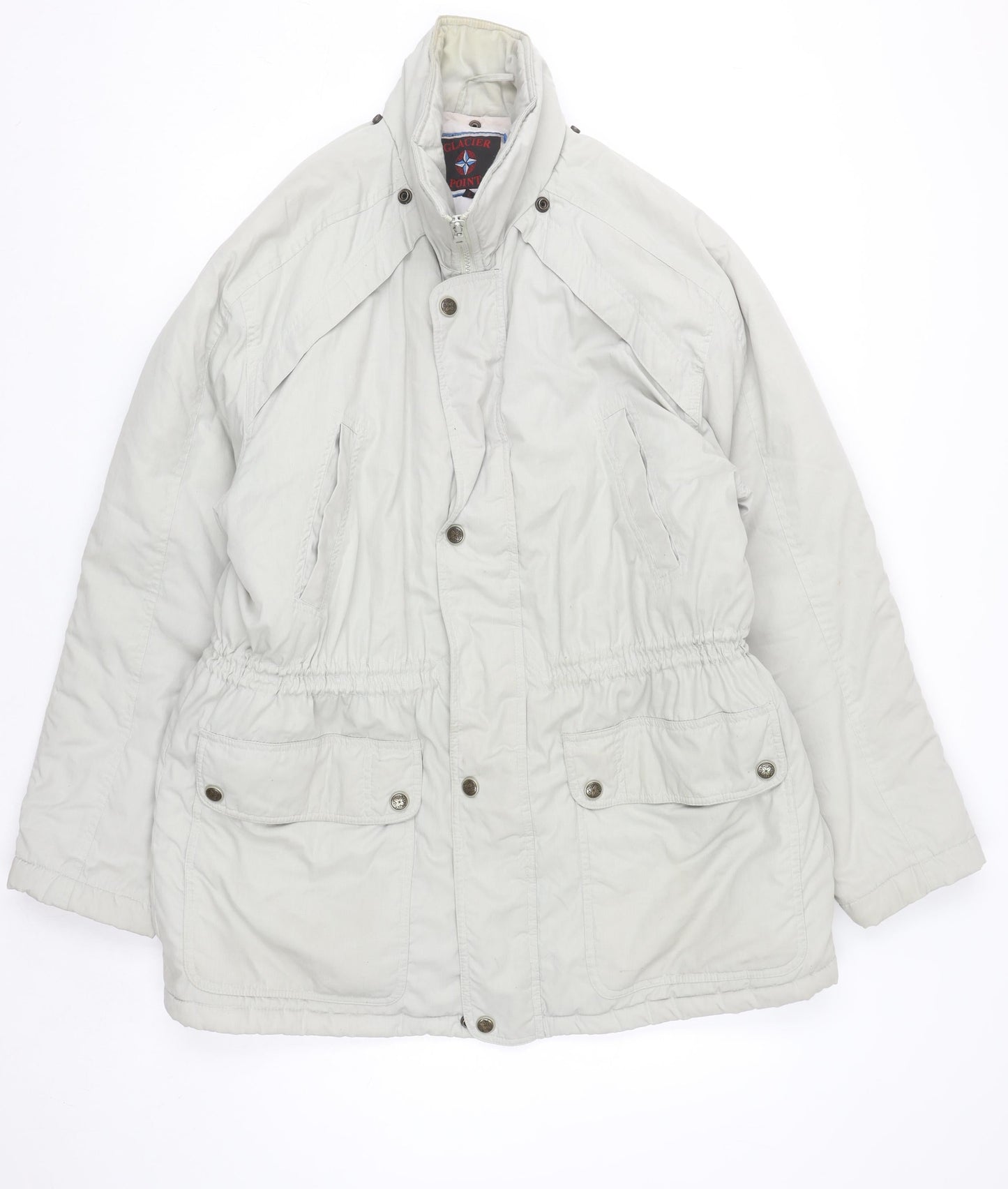 Glacier Point Women Ivory L Parka Jacket Padded Winter Coat
