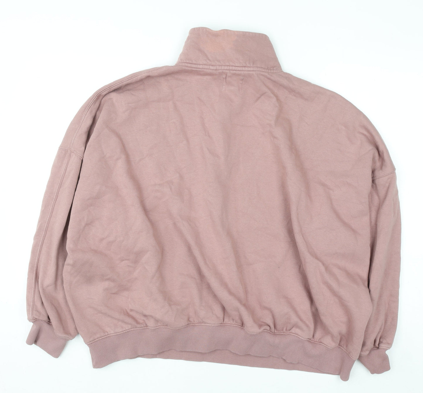 Self Women Mauve 1/4 Zip Hoodie Sweatshirt XL Cotton Blend