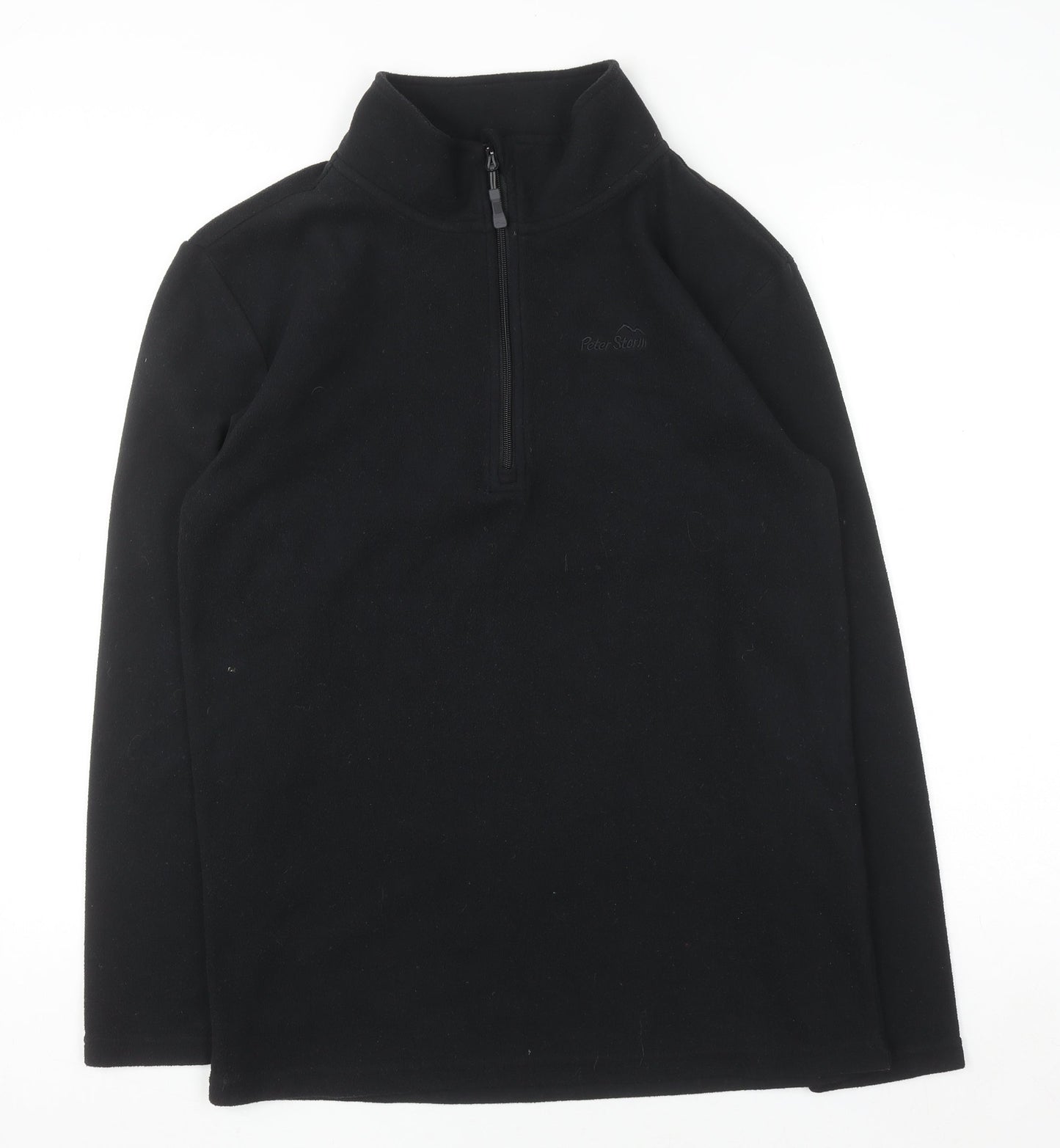 Peter Storm Mens Black Fleece 1/2 Zip Sweatshirt Size S