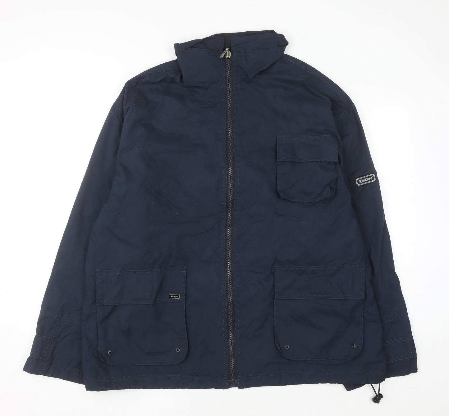 Kickers Men’s Blue XL Full Zip Mid-Length Casual Jacket
