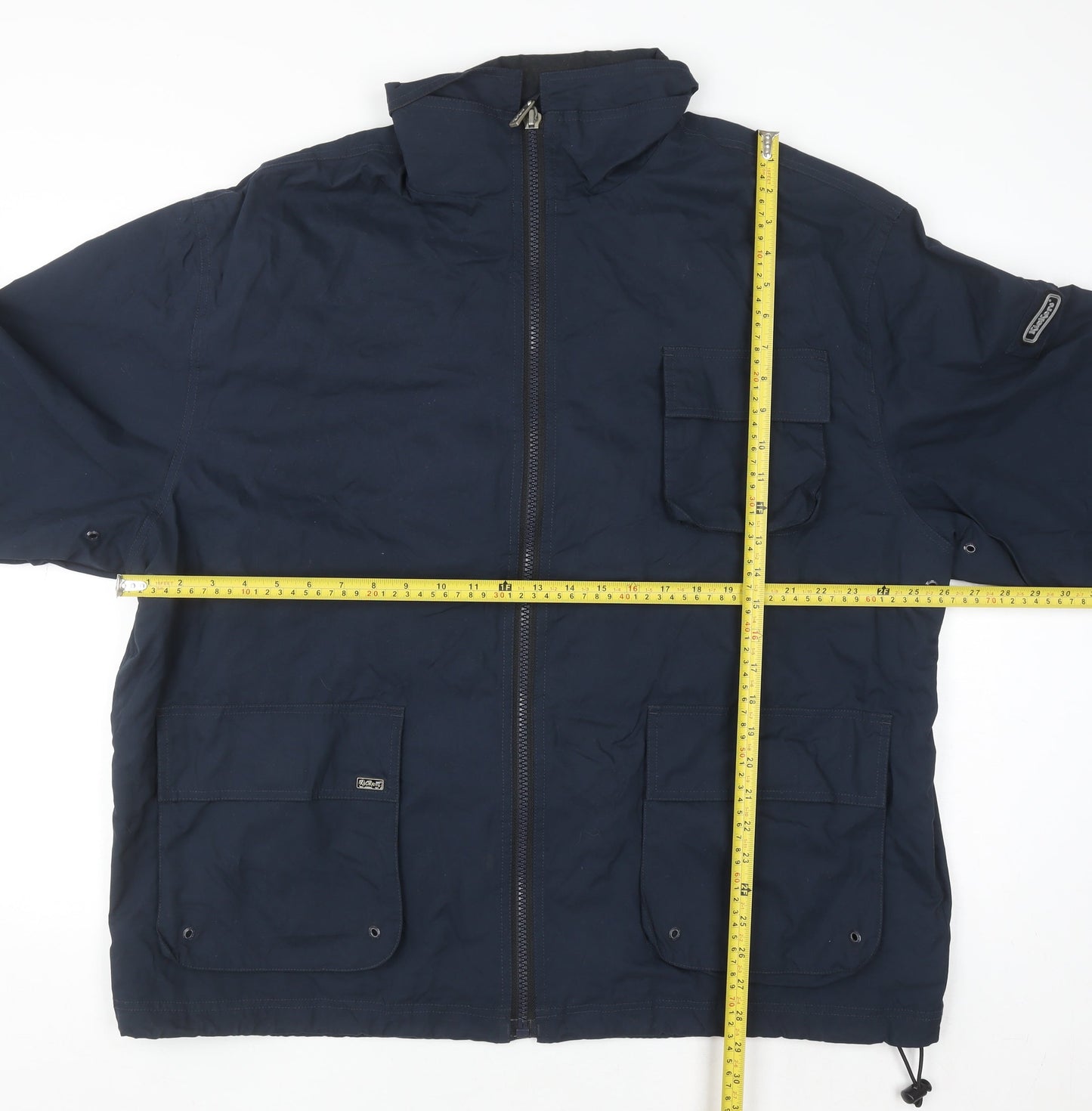 Kickers Men’s Blue XL Full Zip Mid-Length Casual Jacket