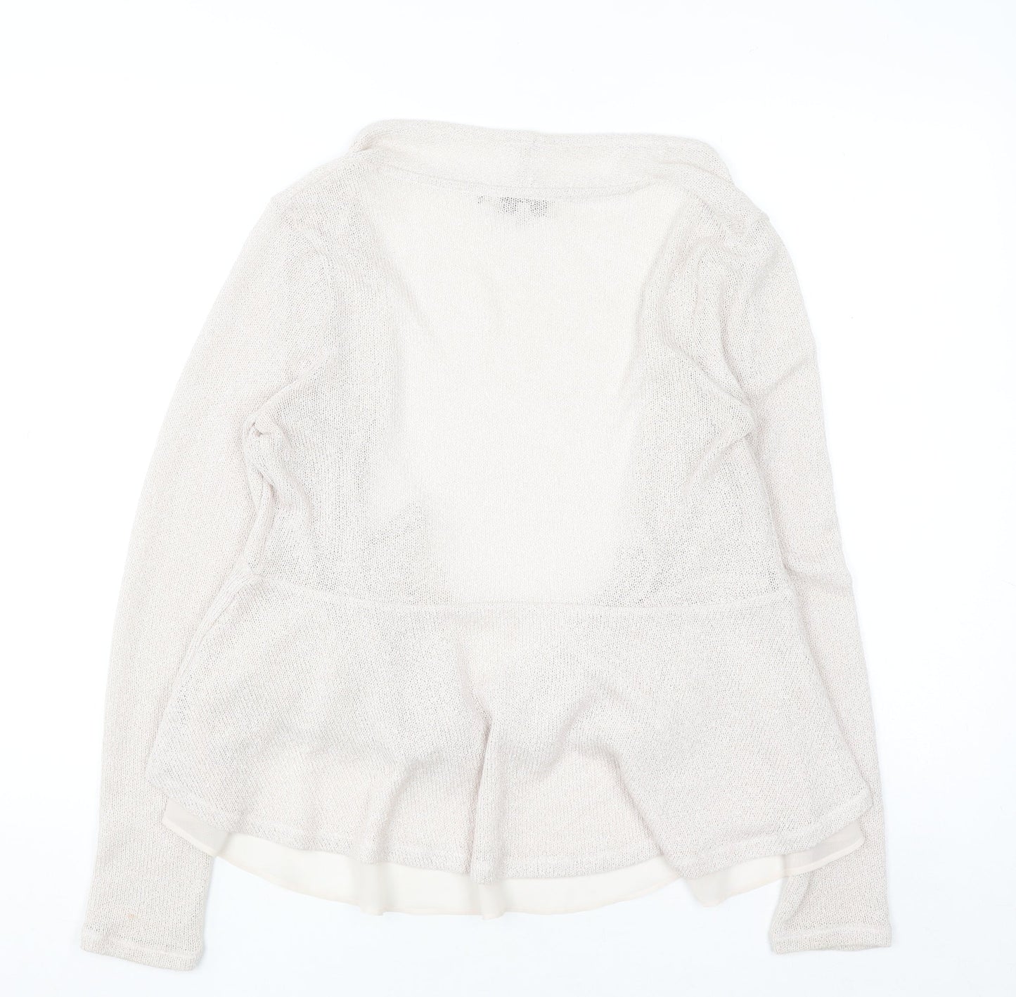 RJR John Rocha Women's Beige Open Knit Cardigan Size 12