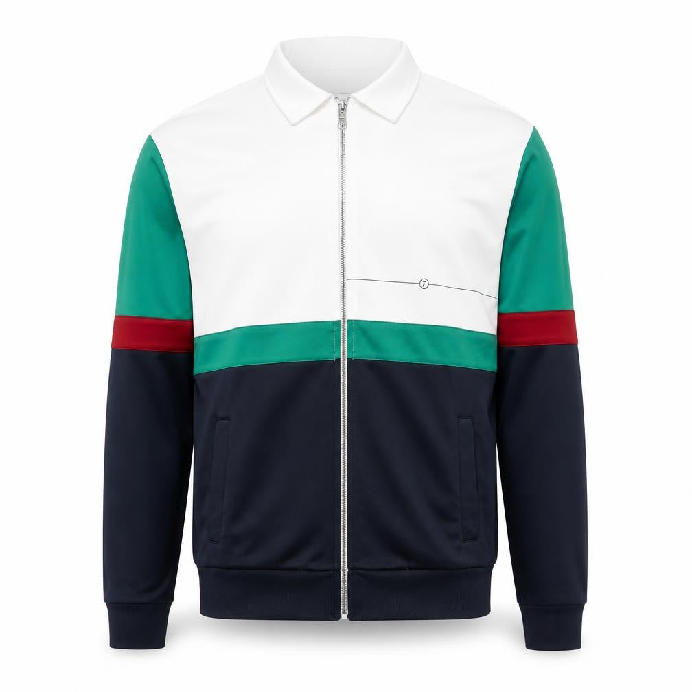 Farah Men's Multicoloured Full Zip Collared Sweatshirt M
