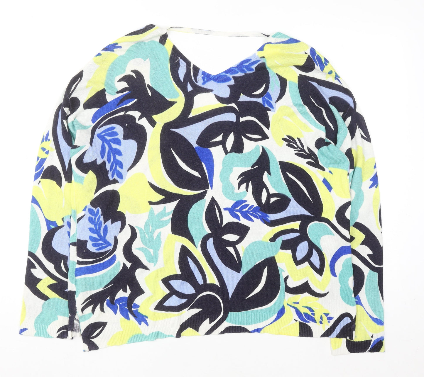 Marks and Spencer Womens Multicoloured Floral V-Neck Blouse Size 18