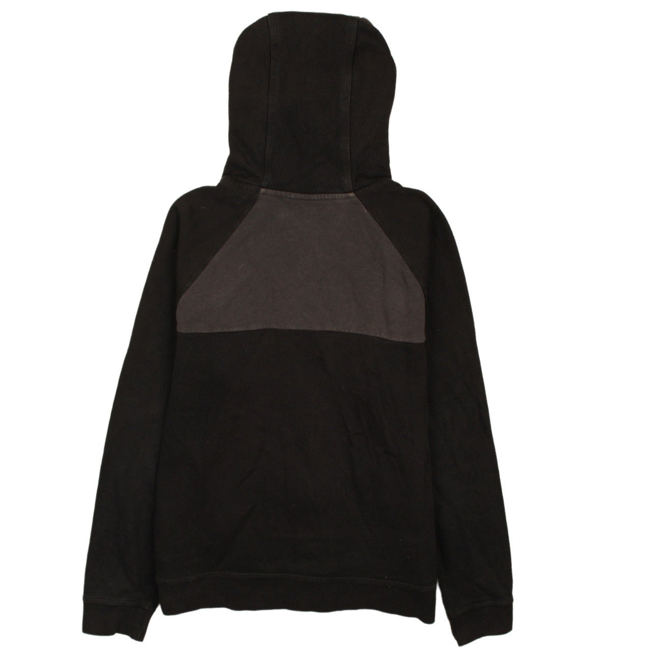 Nike Boys Black Full Zip Hoodie XL 13-15 Years Colourblock Cotton Blend