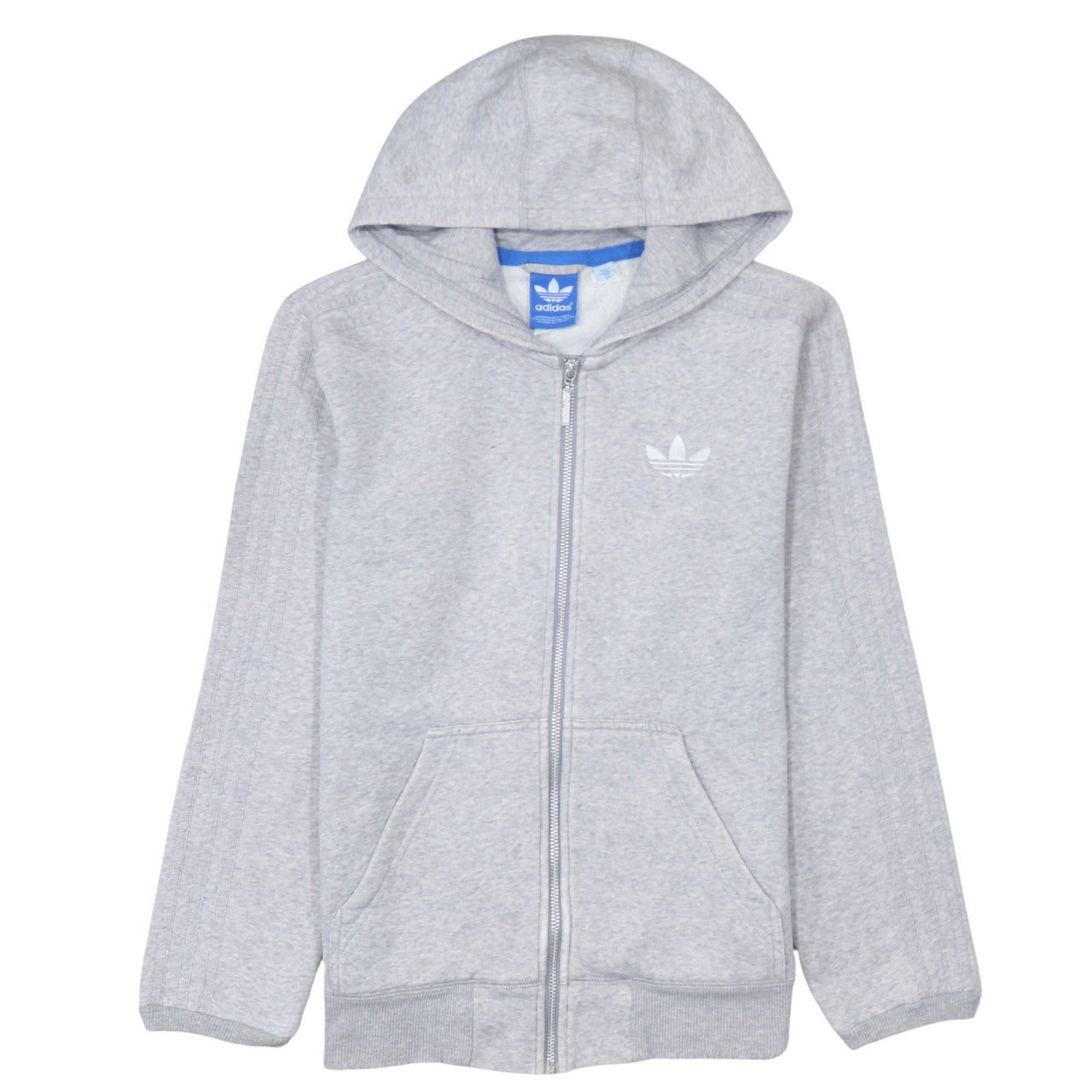 Adidas Mens Grey XS Full Zip Hoodie Sweatshirt