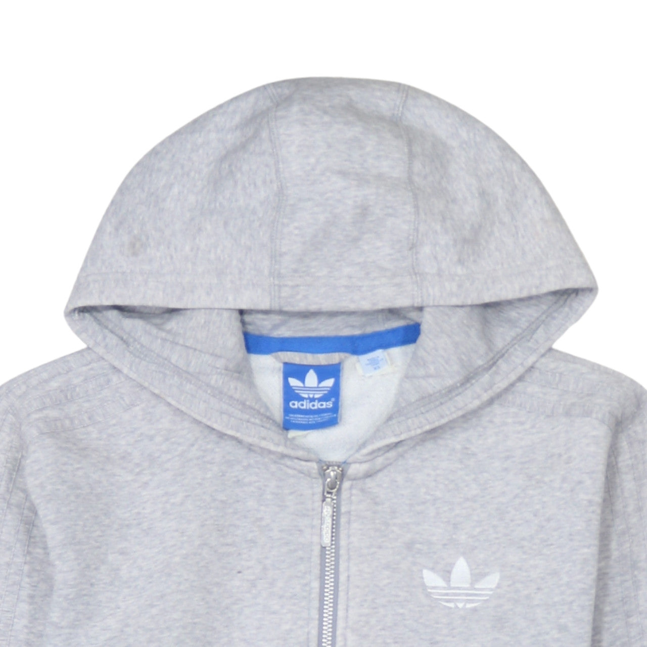 Adidas Mens Grey XS Full Zip Hoodie Sweatshirt