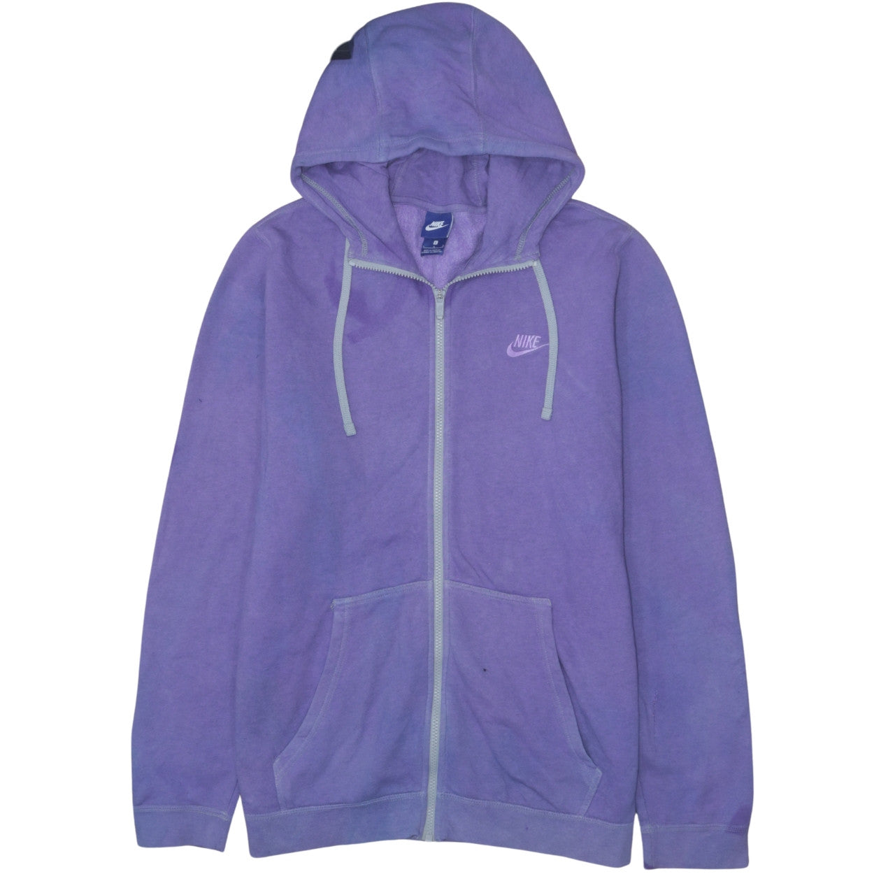 Nike Men's Purple Full Zip Hoodie L Fleece Casual Sweatshirt