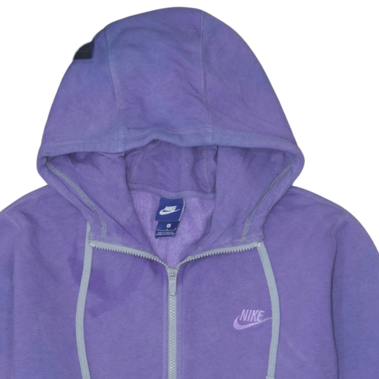 Nike Men's Purple Full Zip Hoodie L Fleece Casual Sweatshirt