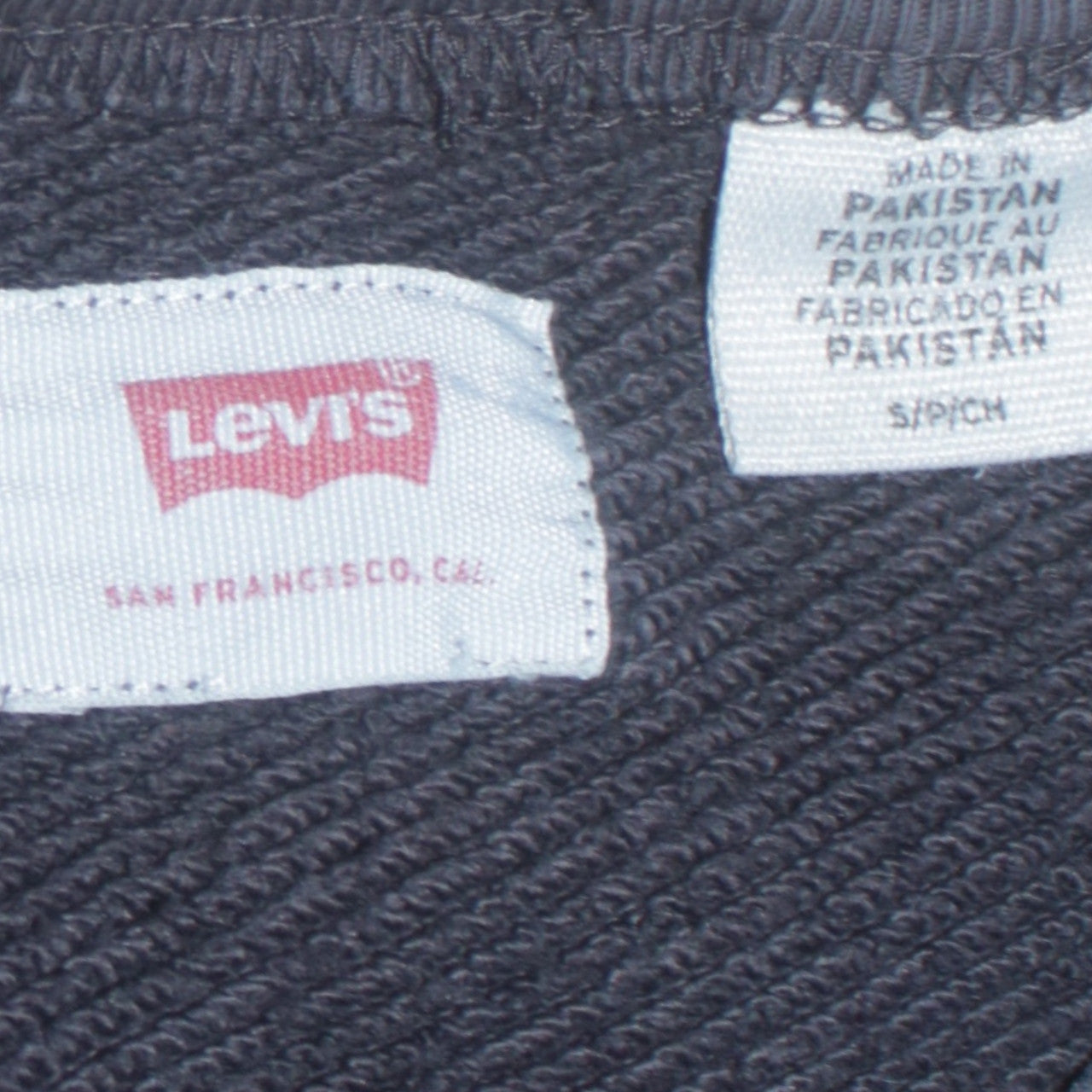 Levi's Men's Black Camouflage Logo Crew Neck Sweatshirt Size S