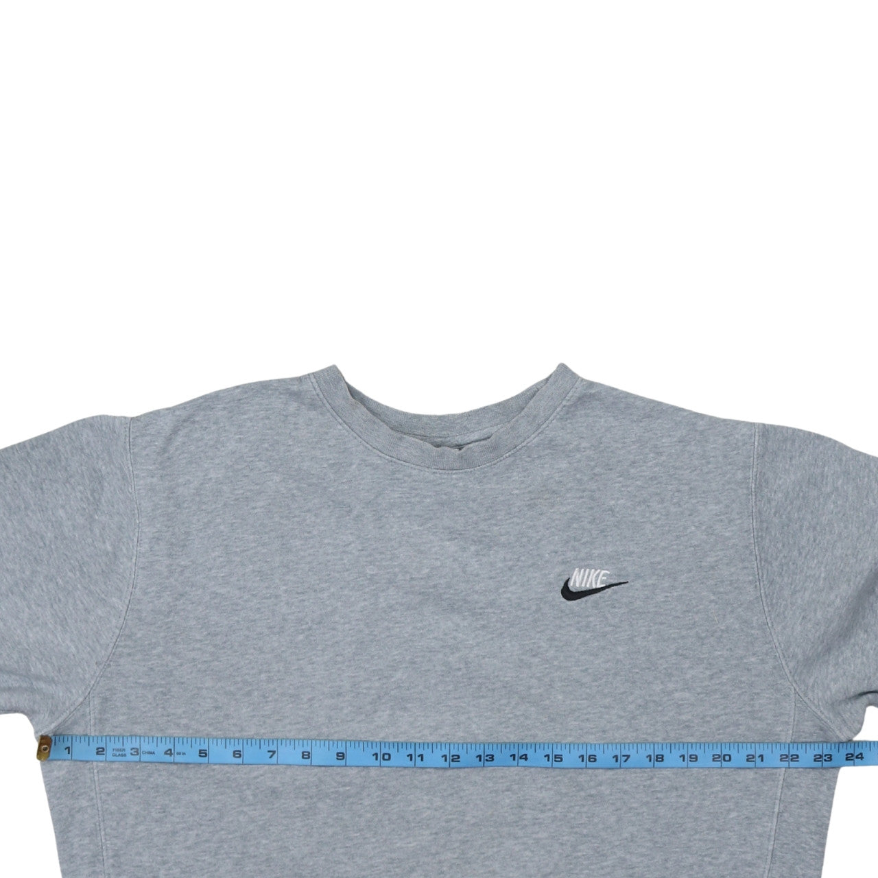 Nike Womens Grey Small Pullover Sweatshirt Classic Crew Neck
