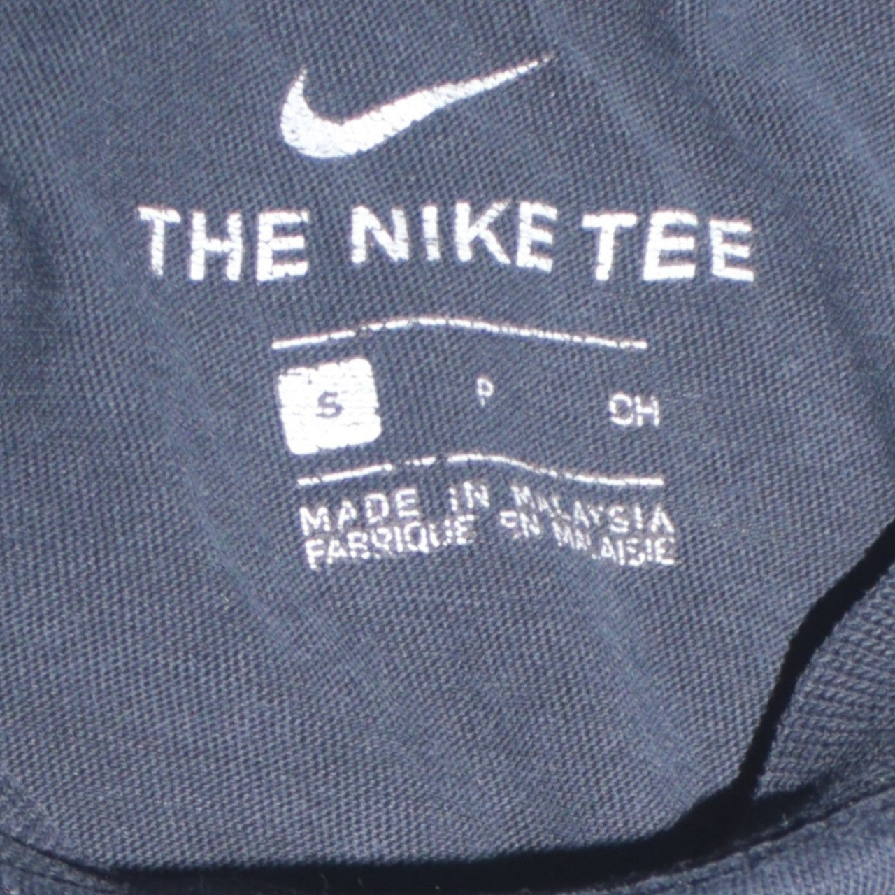 Nike Men's Black Small Sports Logo Cotton T-Shirt