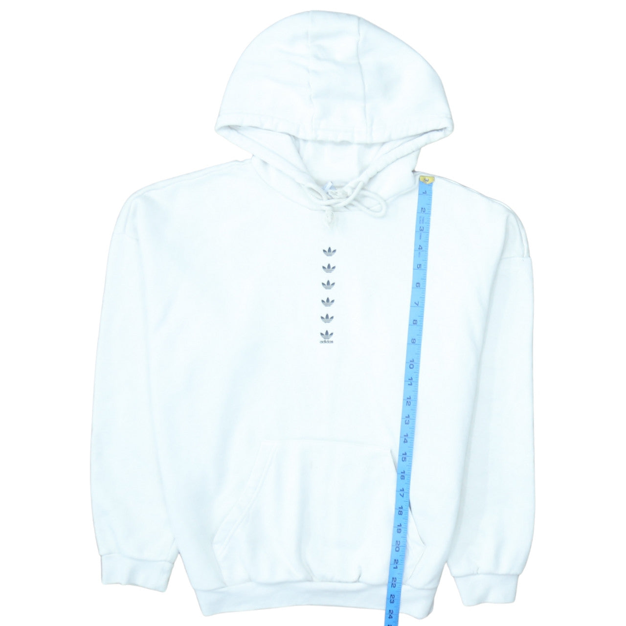 Adidas Women White Hoodie Size 10 Pullover Hooded Sweatshirt