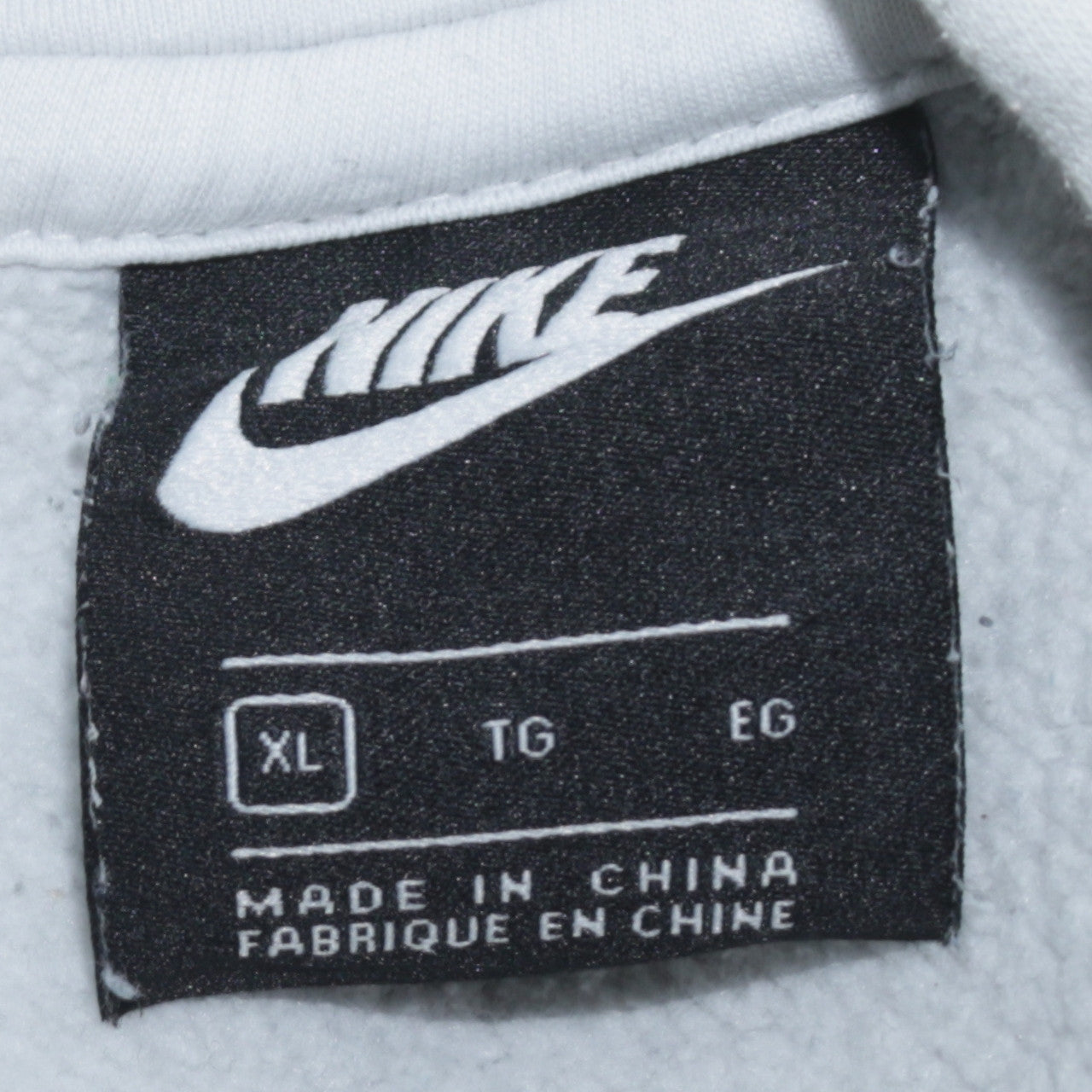 Nike Men's White XL Pullover Hoodie Fleece Sweatshirt