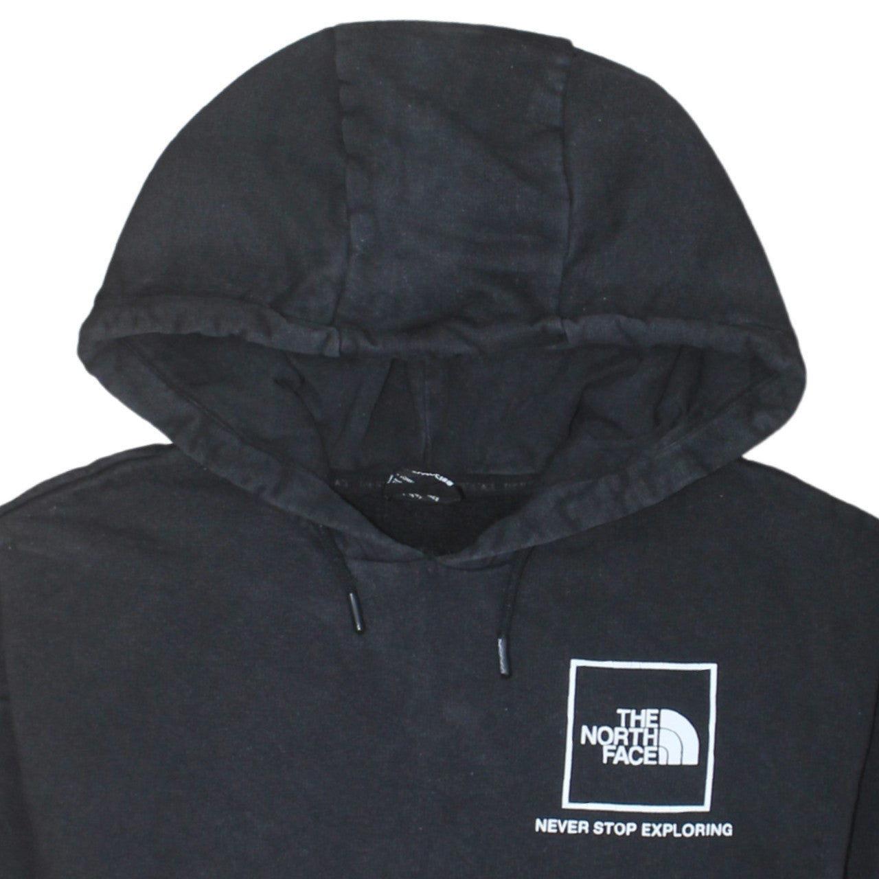 The North Face Womens Black Pullover Hoodie Size L Cotton Blend