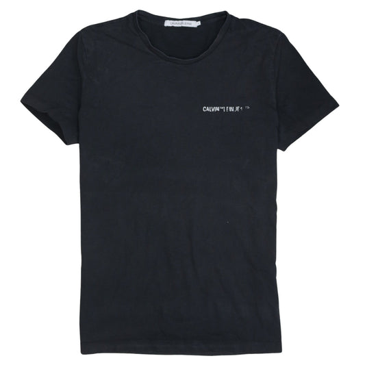 Calvin Klein Jeans Men's Black Logo Cotton T-Shirt Size L