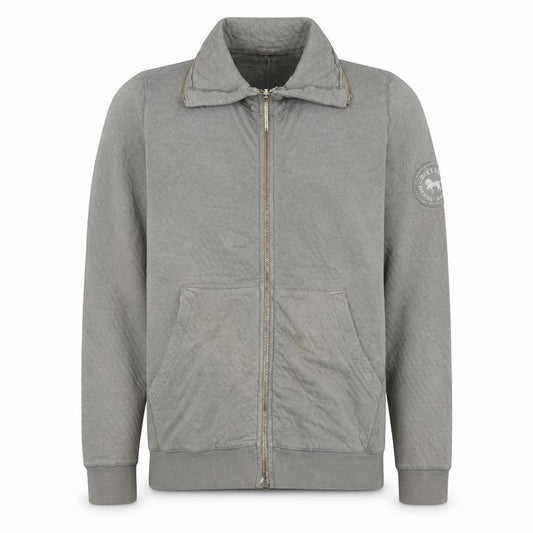 Diesel Men's Grey Full Zip Sweatshirt Medium Logo Casual