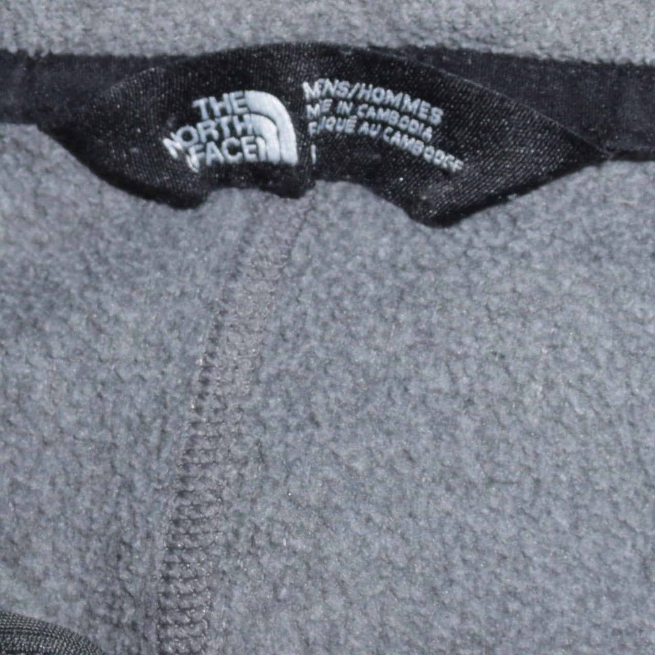 The North Face Men's Grey Fleece Full Zip Jacket Size M
