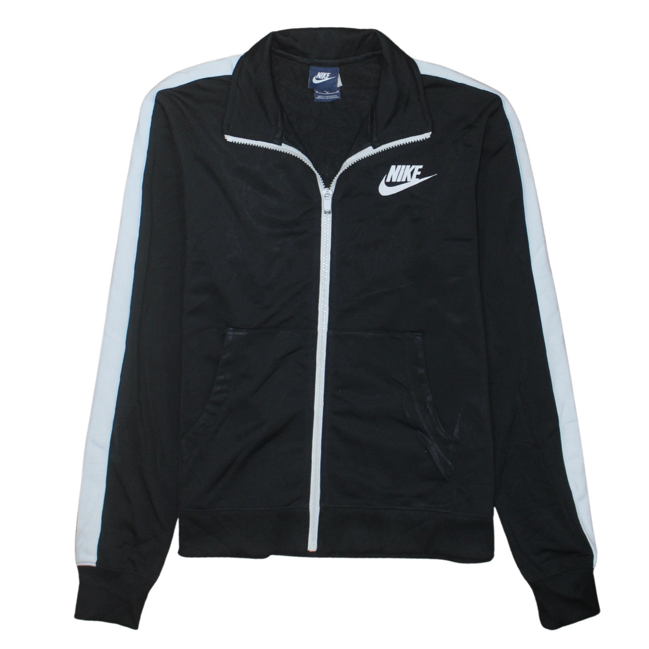 Nike Men's Black Full Zip Collared Sweatshirt M Sportswear
