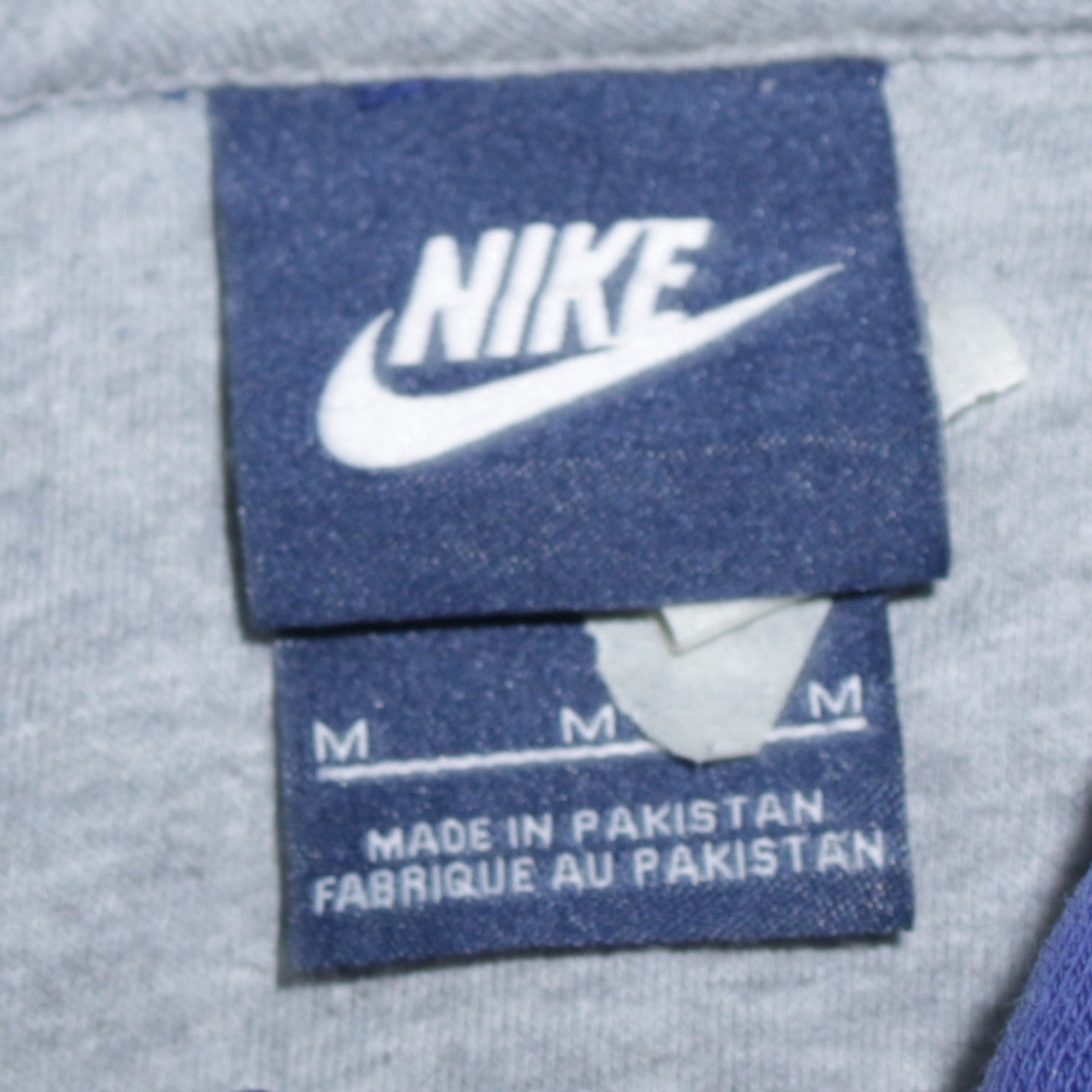 Nike Men’s Blue Pullover Hoodie Medium Fleece Logo Sportswear