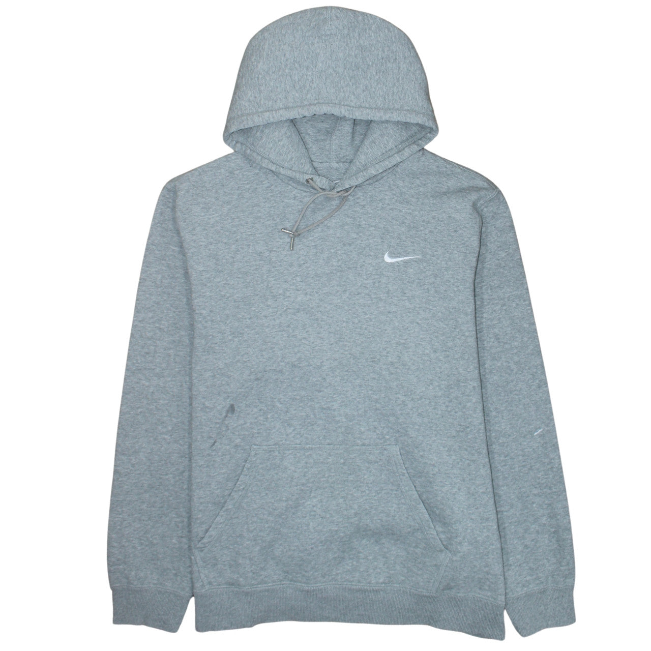 Nike Men's Grey 2XL Pullover Hoodie with Logo and Pockets