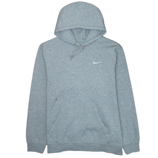 Nike Men's Grey 2XL Pullover Hoodie with Logo and Pockets
