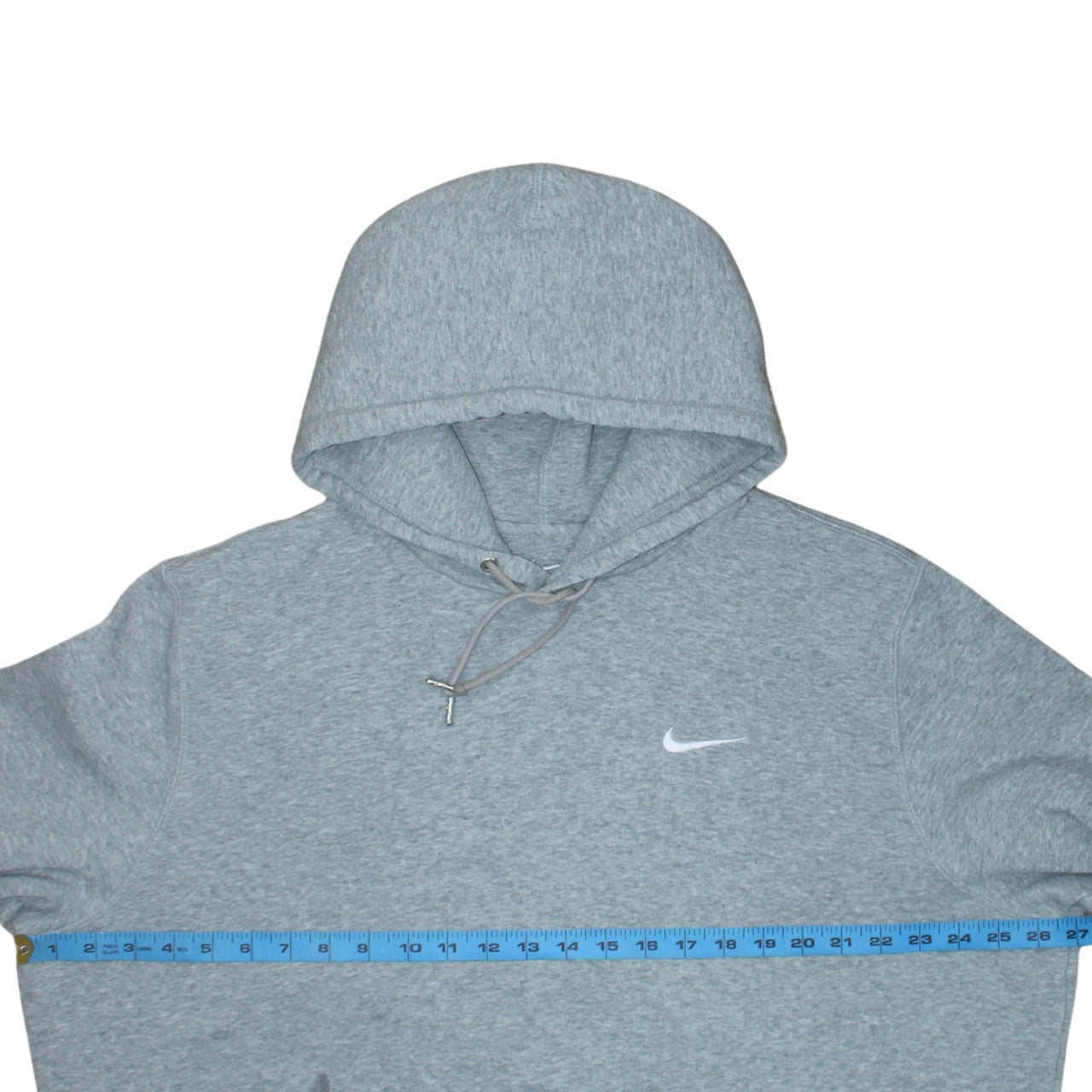 Nike Men's Grey 2XL Pullover Hoodie with Logo and Pockets