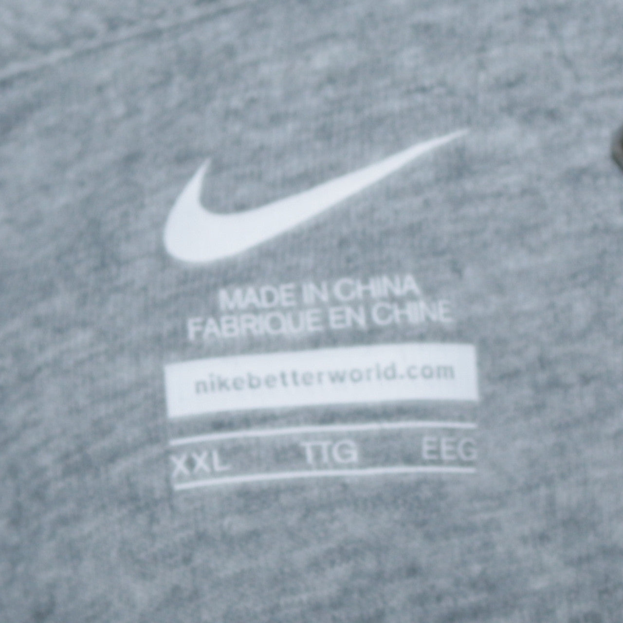 Nike Men's Grey 2XL Pullover Hoodie with Logo and Pockets