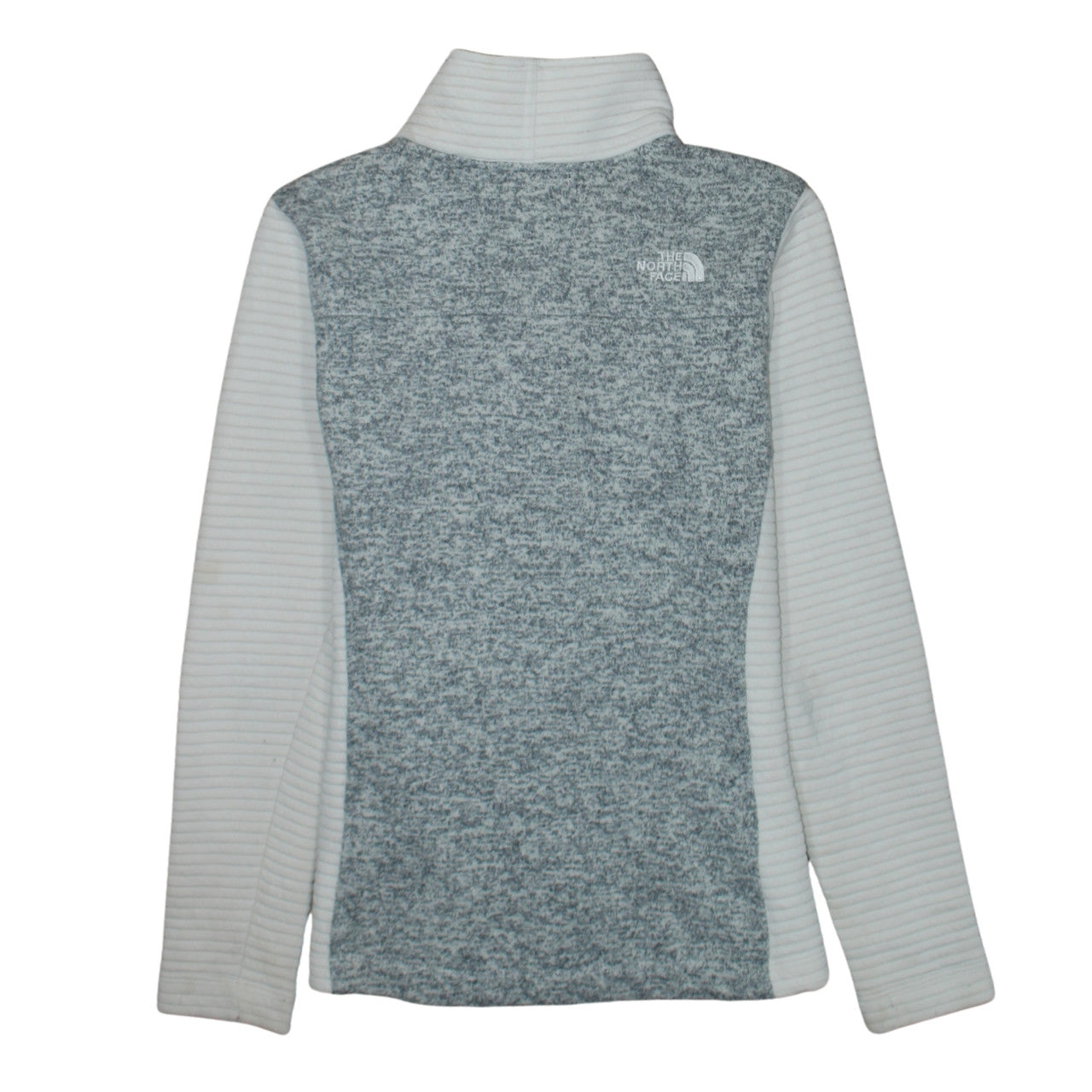 The North Face Women Grey Fleece Full Zip Jacket Size S