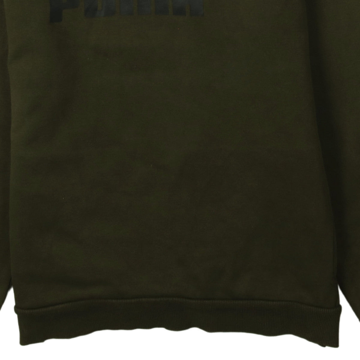 Puma Boys Khaki Green Pullover Hoodie 13-14 Years Logo Sweatshirt