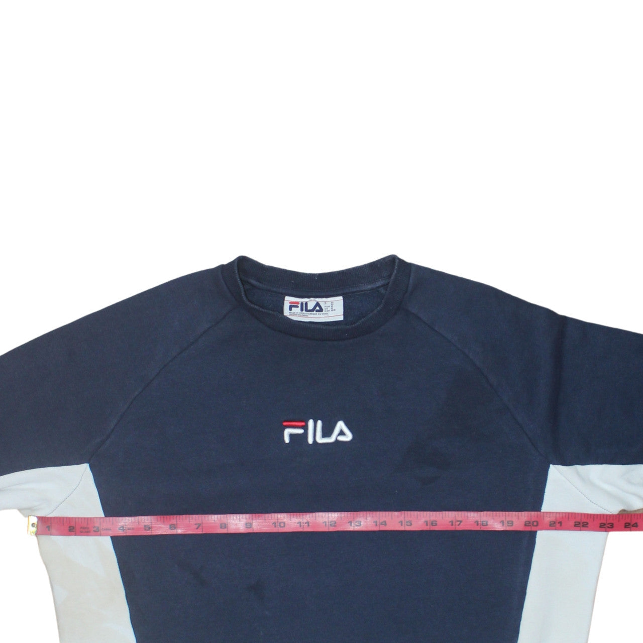 FILA Men's Multicoloured Crew Neck Pullover Sweatshirt Size M