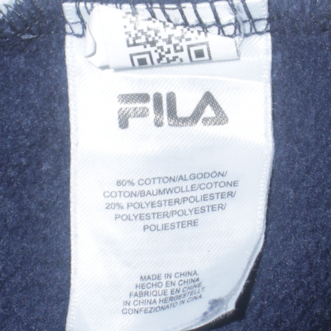 FILA Men's Multicoloured Crew Neck Pullover Sweatshirt Size M