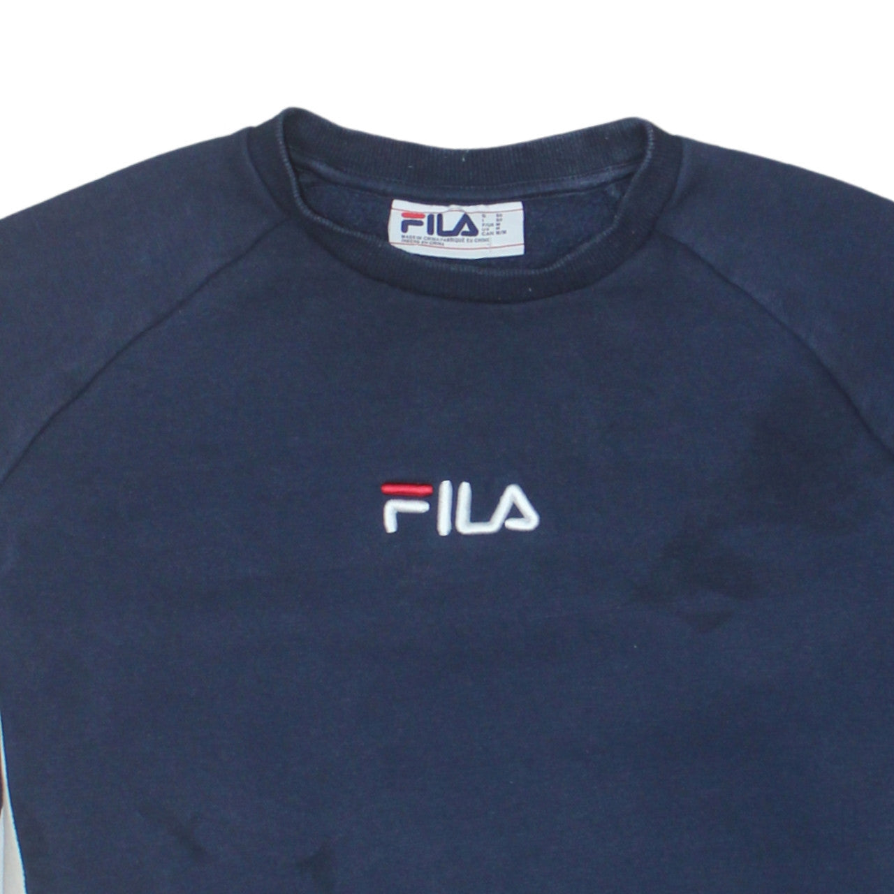 FILA Men's Multicoloured Crew Neck Pullover Sweatshirt Size M