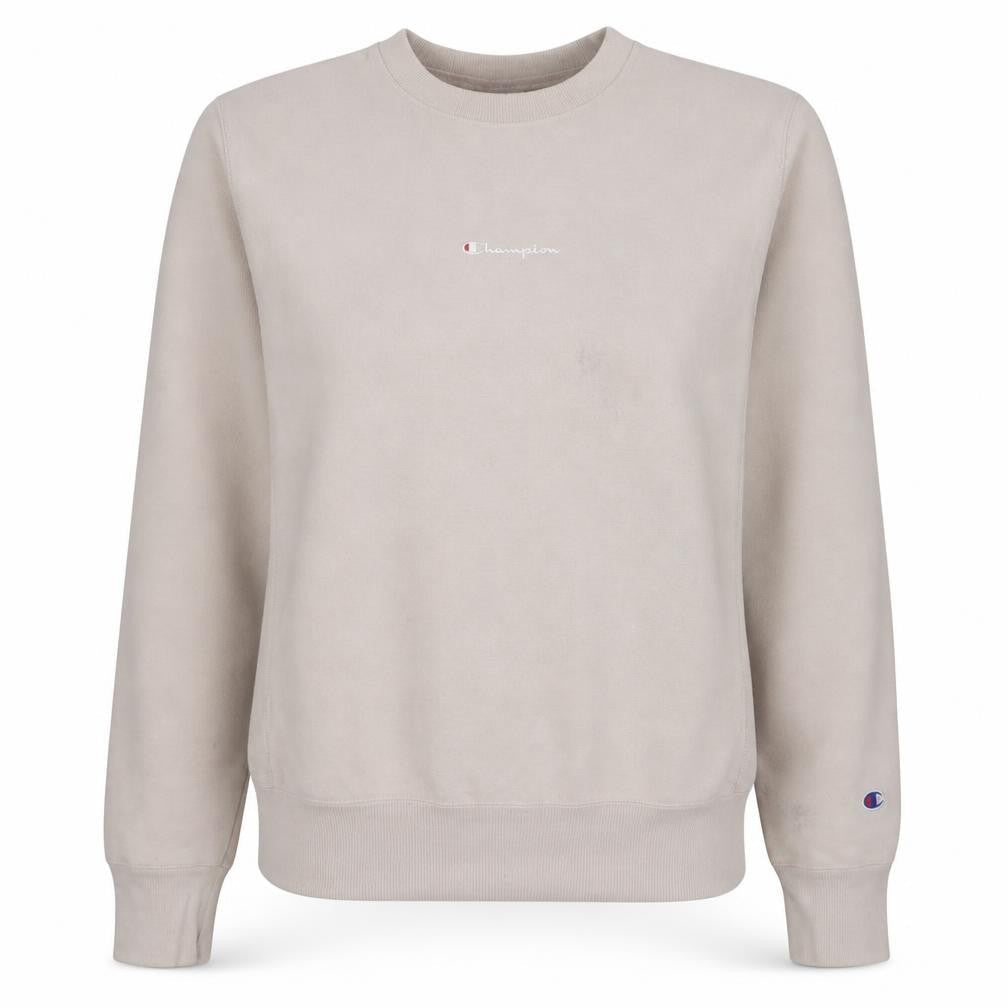 Champion Women's Beige Small Reverse Weave Pullover Sweatshirt