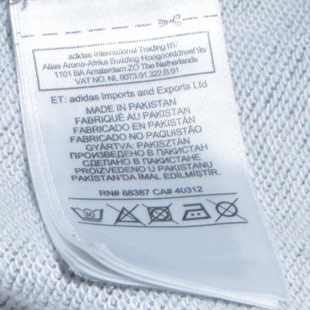 adidas Men's Grey Full Zip Hoodie S Classic 3-Stripes Logo