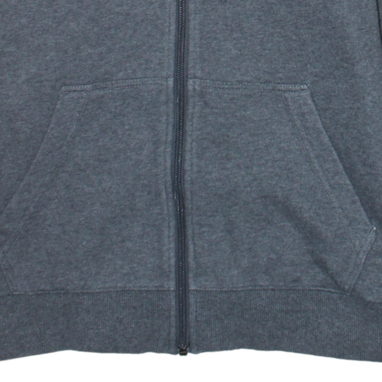 adidas Men's Grey Full Zip Hoodie S Classic 3-Stripes Logo
