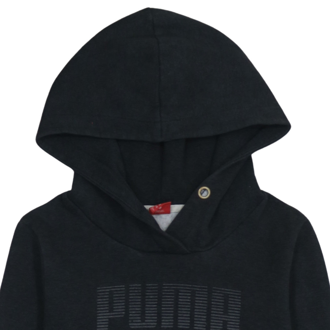 Puma Womens Black Size 10 Pullover Hoodie Sweatshirt